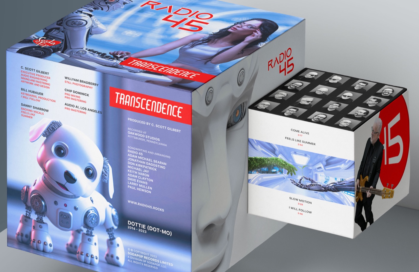 Radio 45 Transcendence physical box set artwork